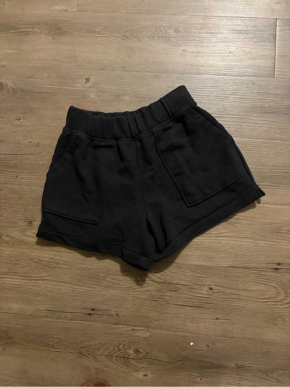 aerie Black High-Waist Athletic Lounge Shorts